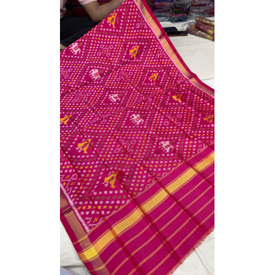 Rajkoti single ikat patola dupatta