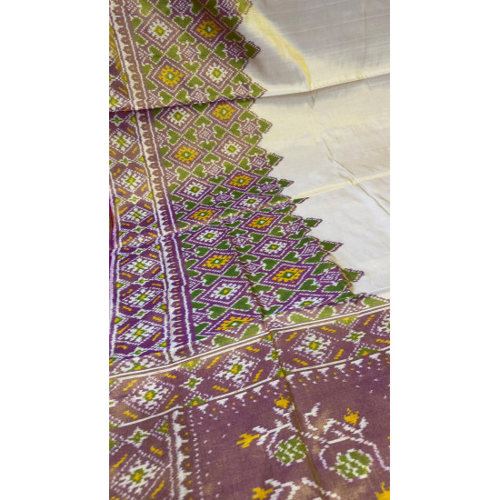 Double zari tissue patola saree