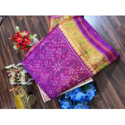 Rajkoti single ikat patola saree