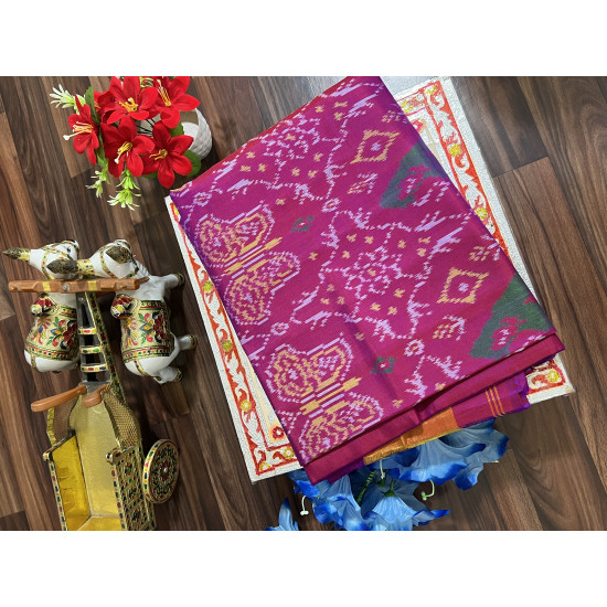 Rajkoti single ikat patola saree