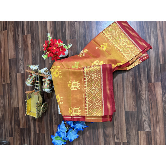 Rajkoti single ikat patola saree