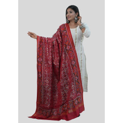 Semi ikat patola dupatta